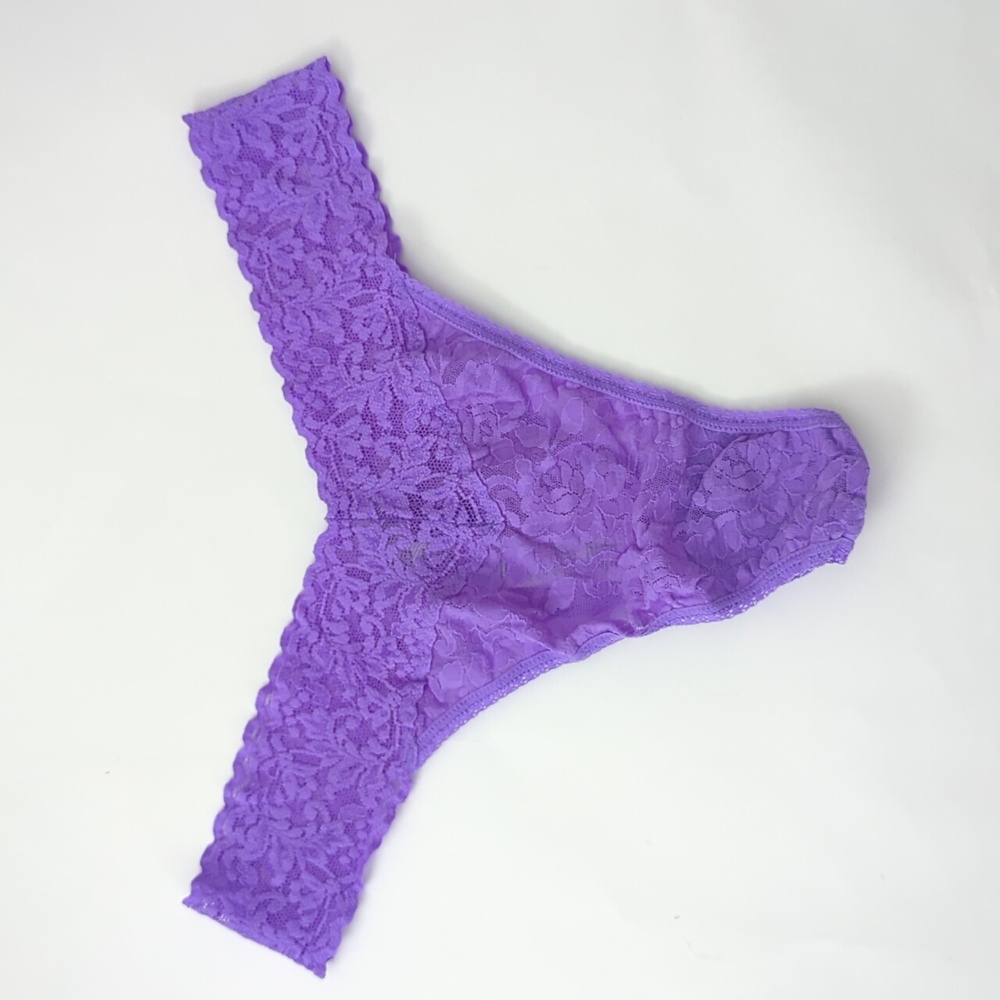 Hanky Panky Signature Lace Original Rise Thong - Pastel Purple